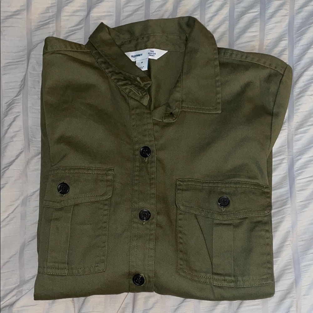 Olive Green button up